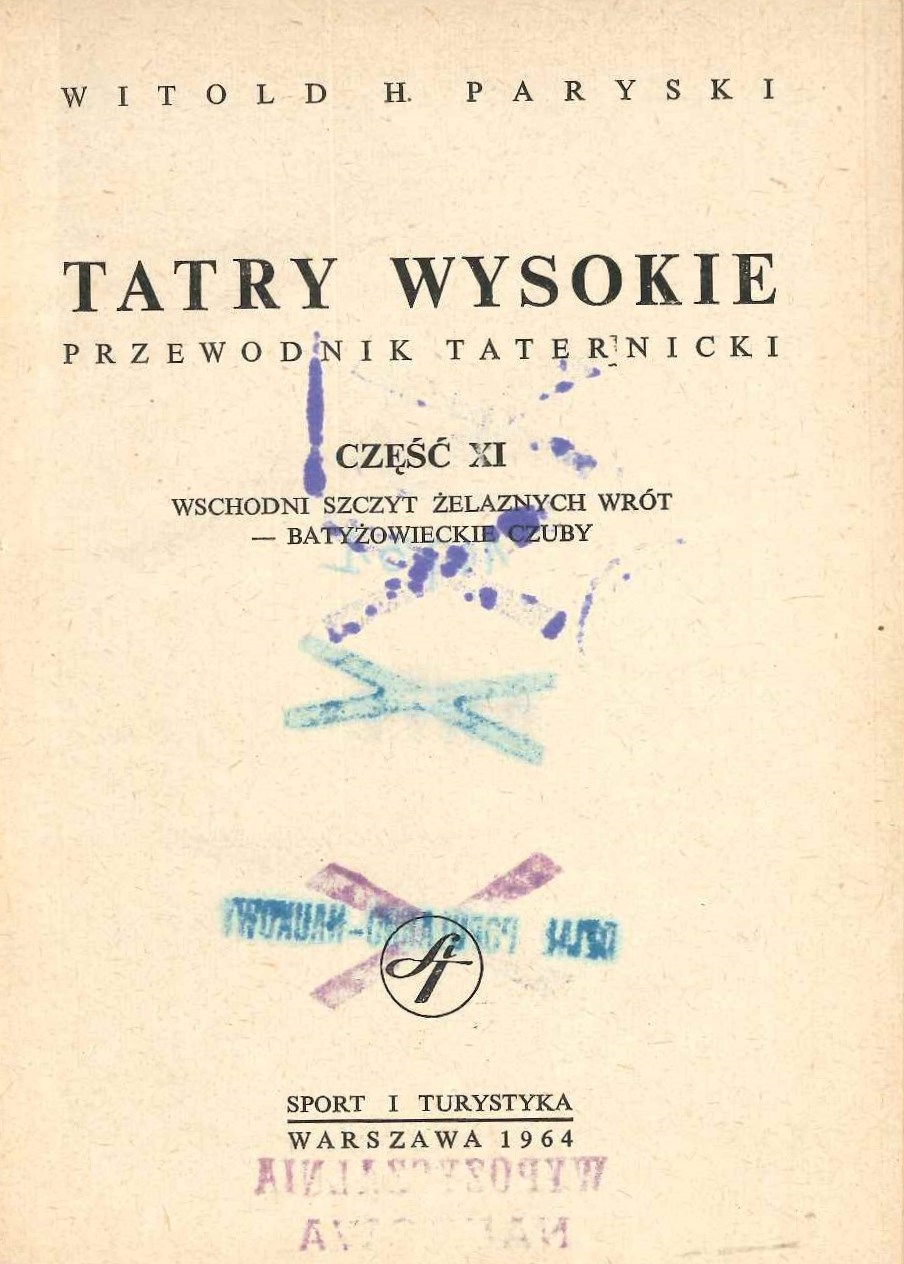 Tatry Wysokie Przewodnik Taternicki